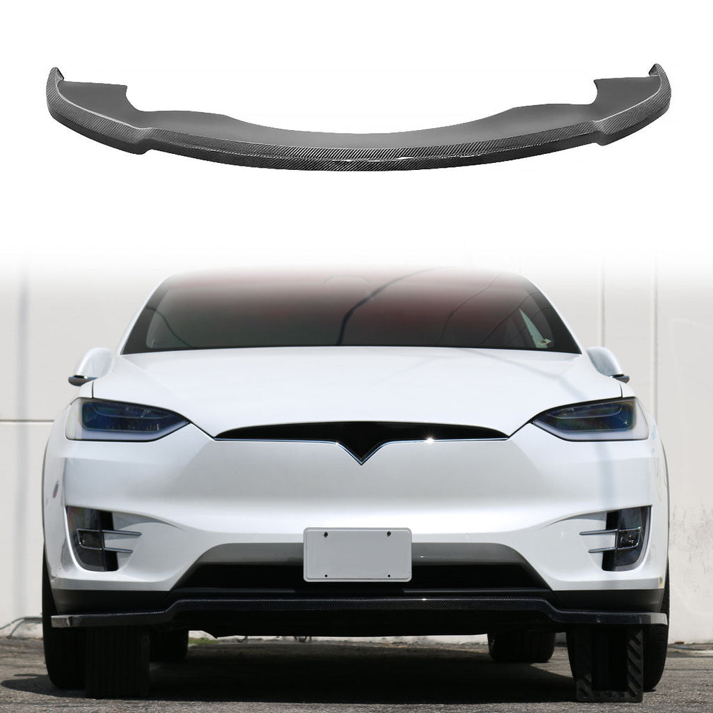 2016-2020 Tesla Model X MX Style Front Lip Splitter Carbon Fiber