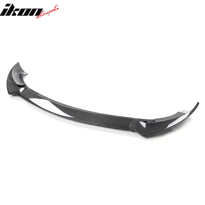 2020-2024 Tesla Y Track Pack Gloss Black Front Bumper Lip Carbon Print