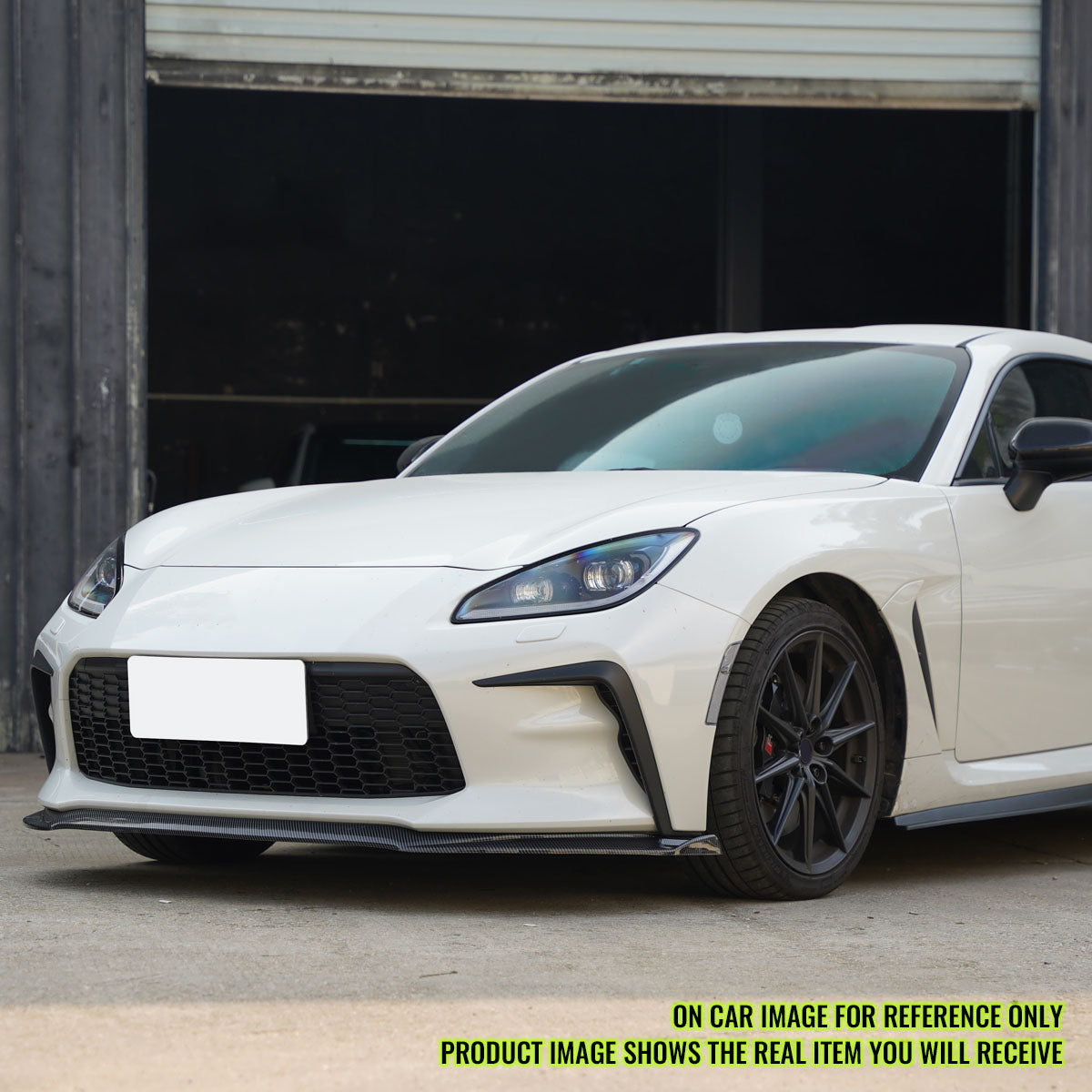 2022-2025 Toyota GR86 IKON V7 Style Front Bumper Lip Gloss Black ABS