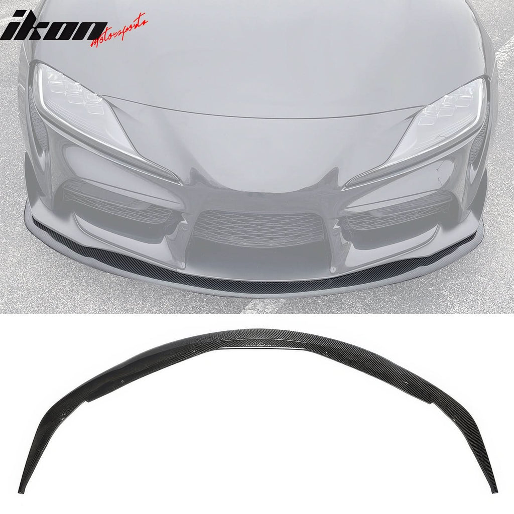 2020-2025 Toyota GR Supra A90 IKON Front Bumper Lip Gloss Carbon Fiber