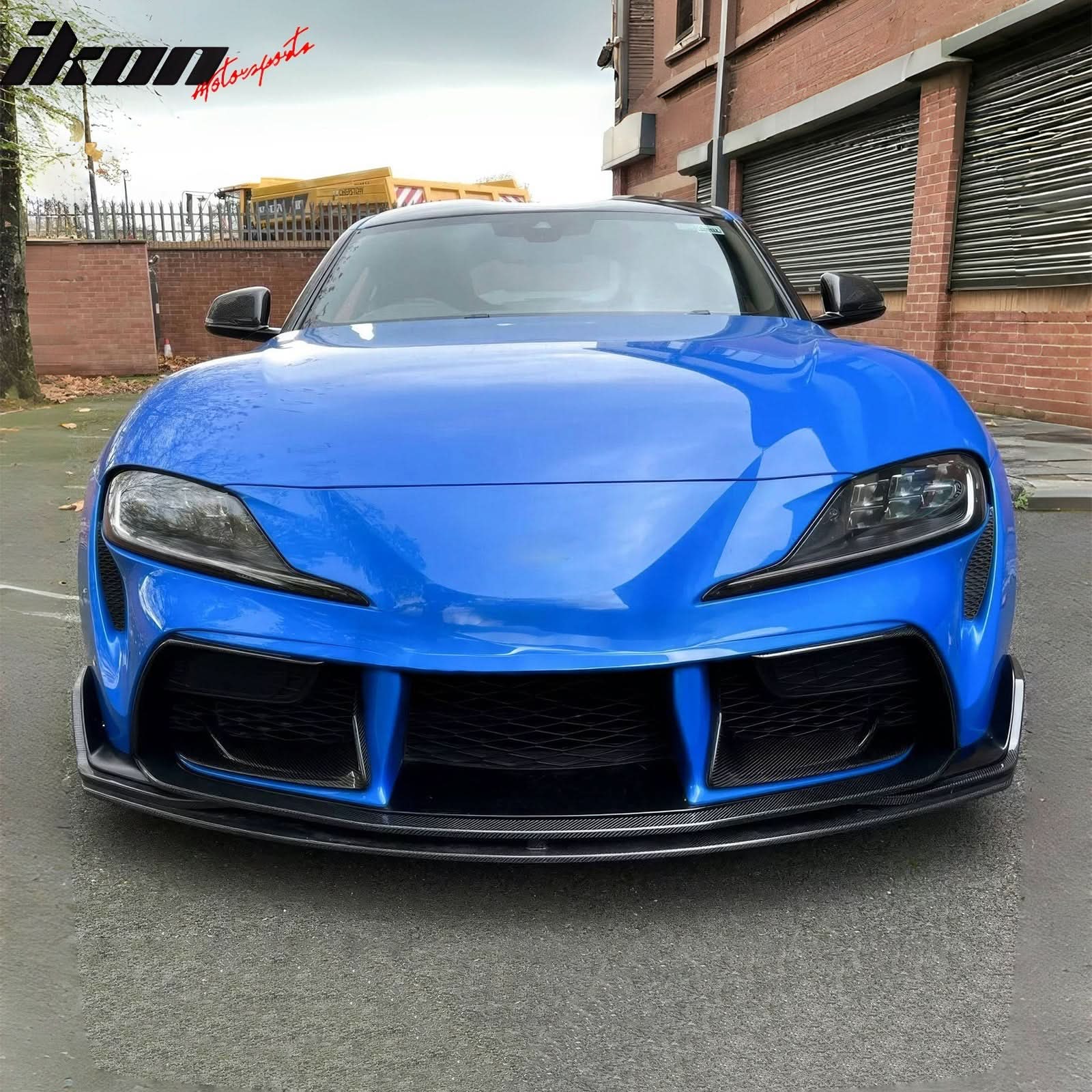 2020-2025 Toyota GR Supra MZ Speed Front Bumper Lip Gloss Carbon Fiber