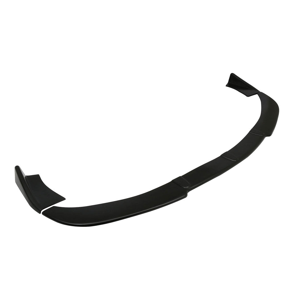 For Universal Black Front Bumper Lip Protector PU Spoiler Air Dam 3PC
