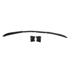 For Universal Black Front Bumper Lip Protector PU Spoiler Air Dam 3PC
