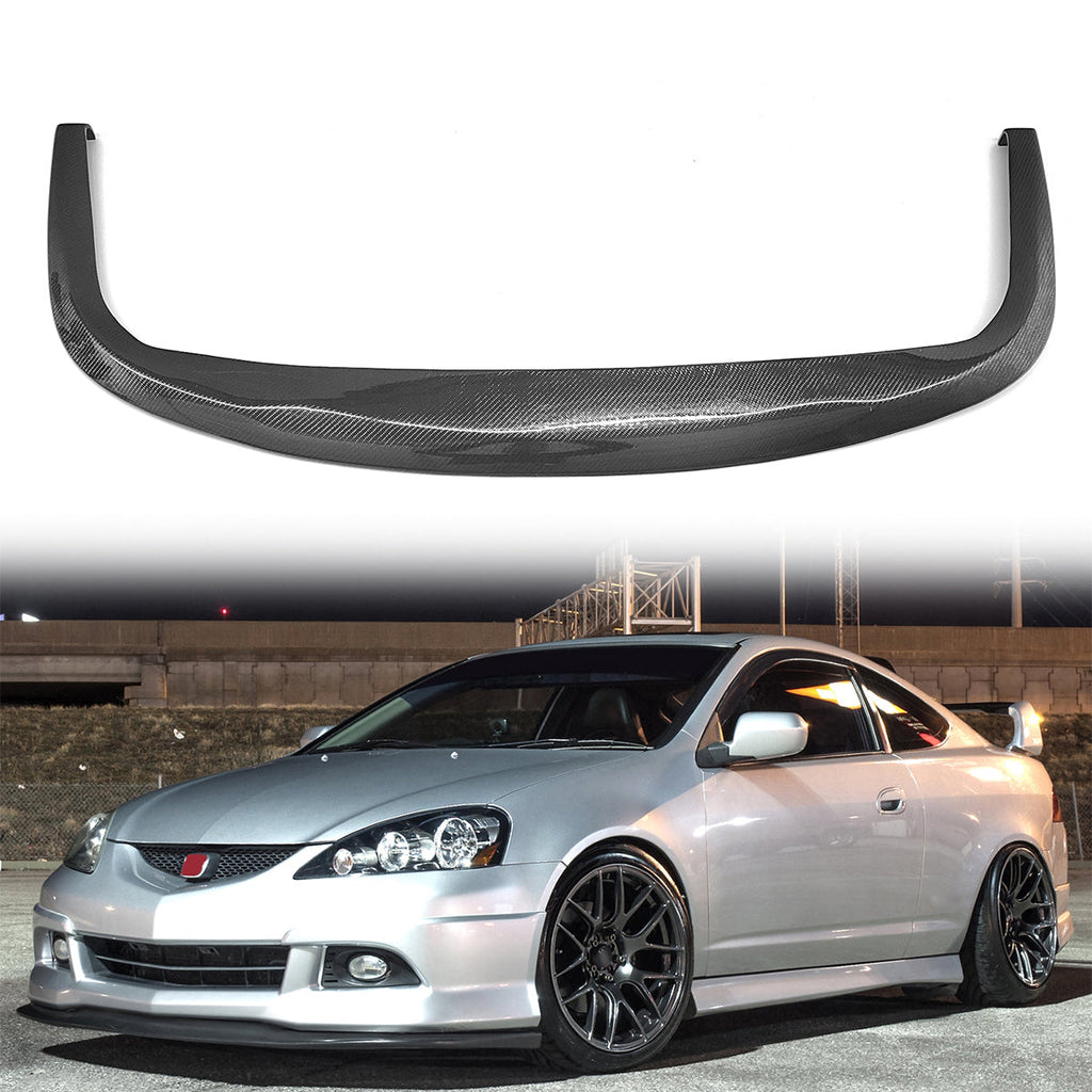 Fits Universal 1PC CS STI  Style Carbon Fiber Black Front Bumper Lip