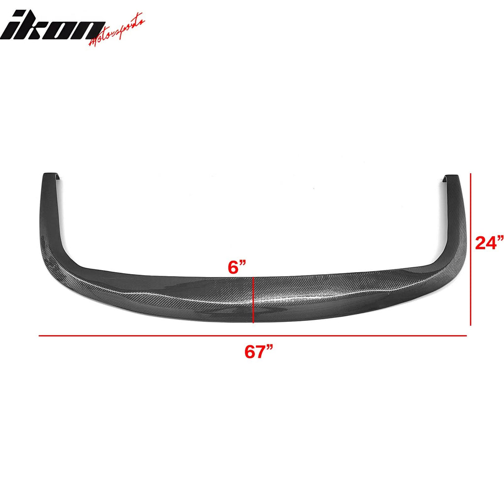 Fits Universal 1PC CS STI  Style Carbon Fiber Black Front Bumper Lip