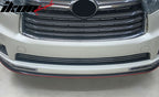 Universal 100" Inch Type 1 Front Bumper Lip Spoiler Black Red Trim