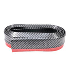Universal Fitment Carbon Fiber Print CFL Front Bumper Chin Lip PVC