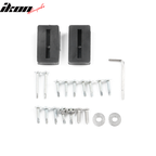 Universal 62"-66" Adjustable B Style CF Print Front Bumper Lip 3PCS