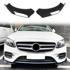 Universal Gloss Black Front Lip Splitter Chin Spoiler Air Dam 2PC
