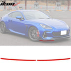 2022-2025 Subaru BRZ STI Style Black Front Lip Red EPDM Lip Cover ABS