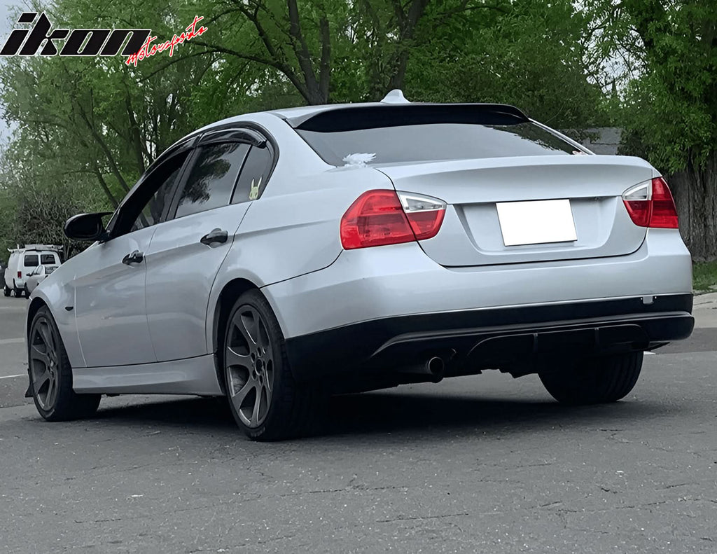 2005-2012 BMW E90 3-Series 4Dr Sedan Rear Bumper Lip Spoiler PU