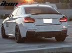 2014-2021 BMW F22 2-Series 2DR Rear Bumper Aprons Unpainted Valance