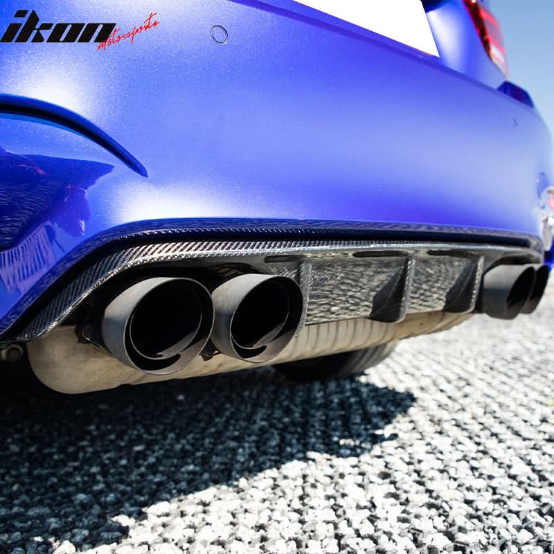2015-2020 BMW F80 M3 F82 M4 MP Style Rear Bumper Diffuser Carbon Fiber