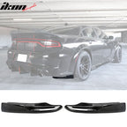 2020-2023 Dodge Charger IKON Matte Black Rear Bumper Side Apron PP