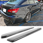 2010-2014 Ford Mustang Rear Bumper Side Splitters 2PC Carbon Fiber