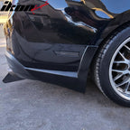 2010-2012 Ford Mustang V6 Unpainted Black Rear Bumper Lip Aprons PU