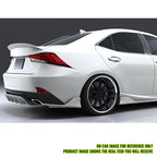 2014-2020 Lexus IS AR Style Matte Black Rear Bumper Lip Apron PP 2PC
