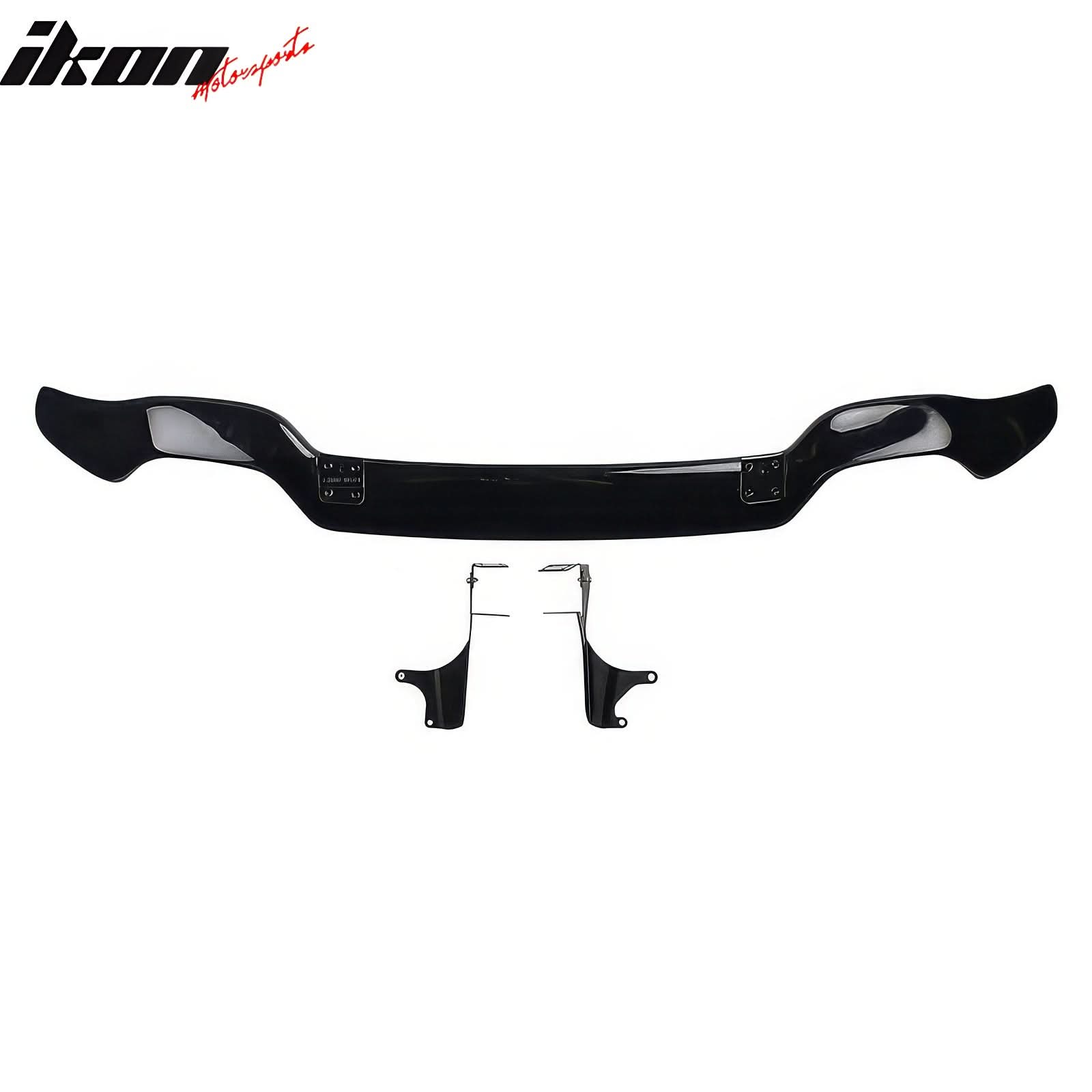 2008-2014 Subaru Impreza STI Gloss Black Rear Bumper Diffuser Lip ABS