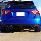 2008-2014 Subaru Impreza STI Style Gray Rear Bumper Diffuser Lip ABS