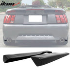 1999-2004 Ford Mustang MDA Style Rear Bumper Lip Corner Apron Black PU