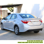 2014-2019 Toyota Corolla Rear Bumper Lip Aprons Unpainted Black PU