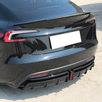 2024-2025 Tesla Model 3 Highland Matte Black Rear Diffuser W/LED PP