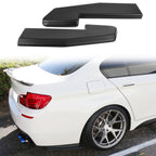 Universal V1 Style Matte Black 2PCS Rear Bumper Lip Splitters Guard PP
