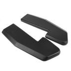 Universal V1 Style Matte Black 2PCS Rear Bumper Lip Splitters Guard PP