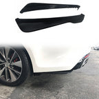Universal V1 Style Unpainted 2PC Rear Bumper Lip Diffuser Splitters PP