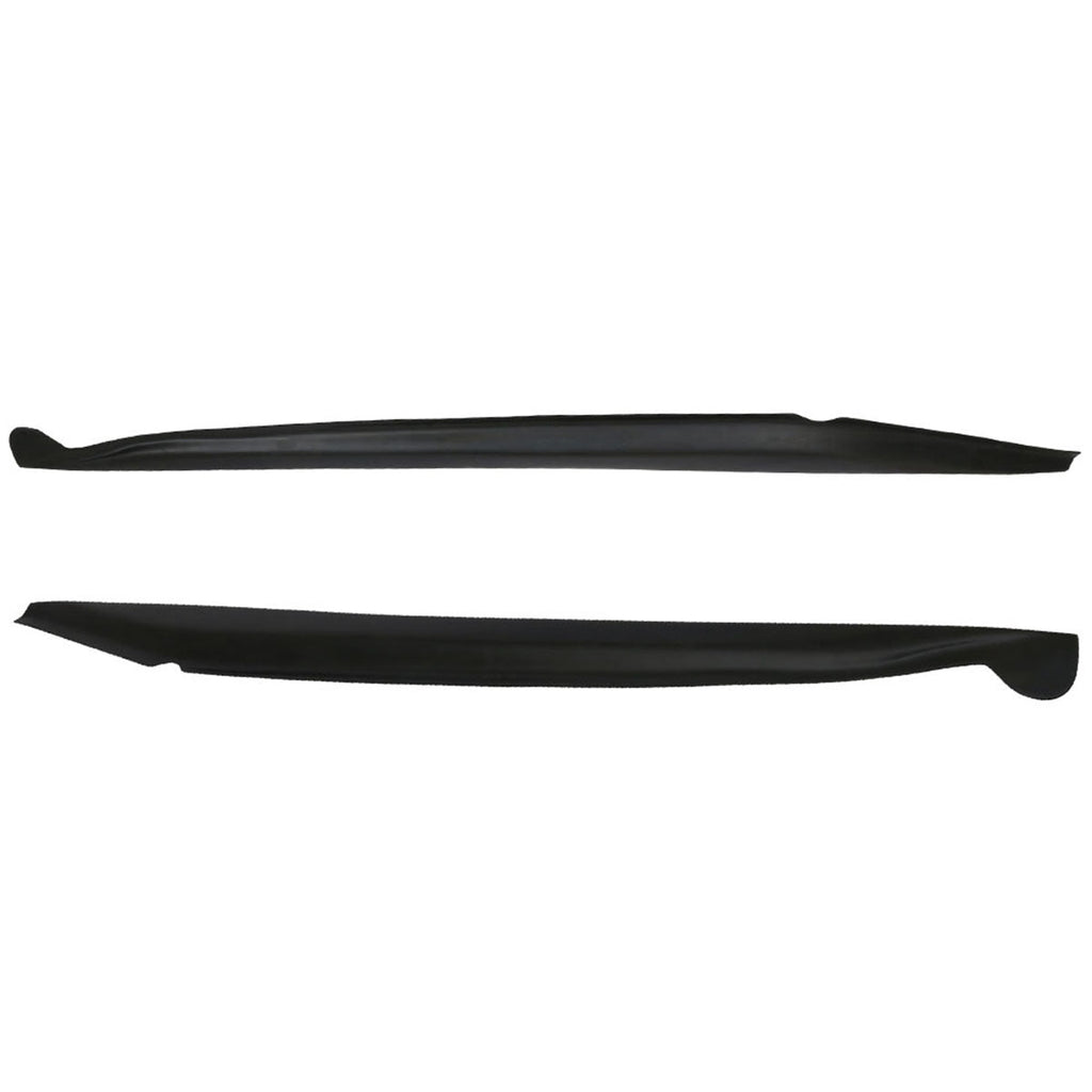 2014-2019 Chevy Corvette C7 Stingray Unpainted Black Side Skirts PU