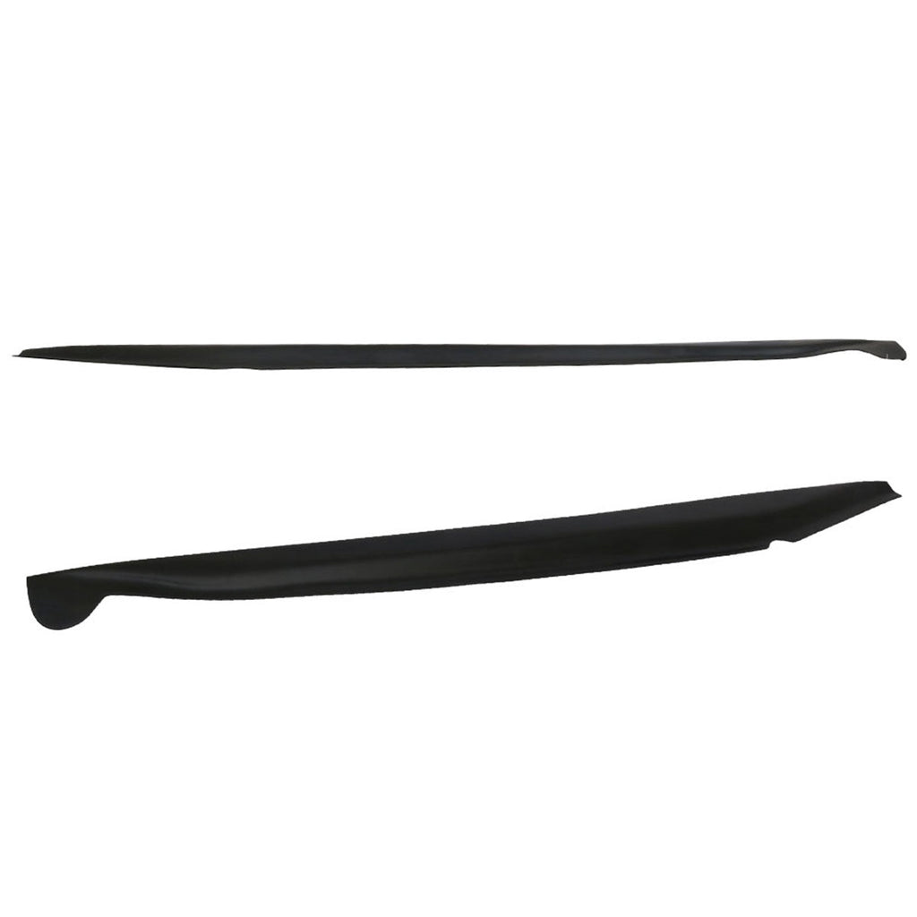 2014-2019 Chevy Corvette C7 Stingray Unpainted Black Side Skirts PU