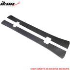 1997-2004 Chevy Corvette C5 IKON Style Side Skirts Carbon Fiber
