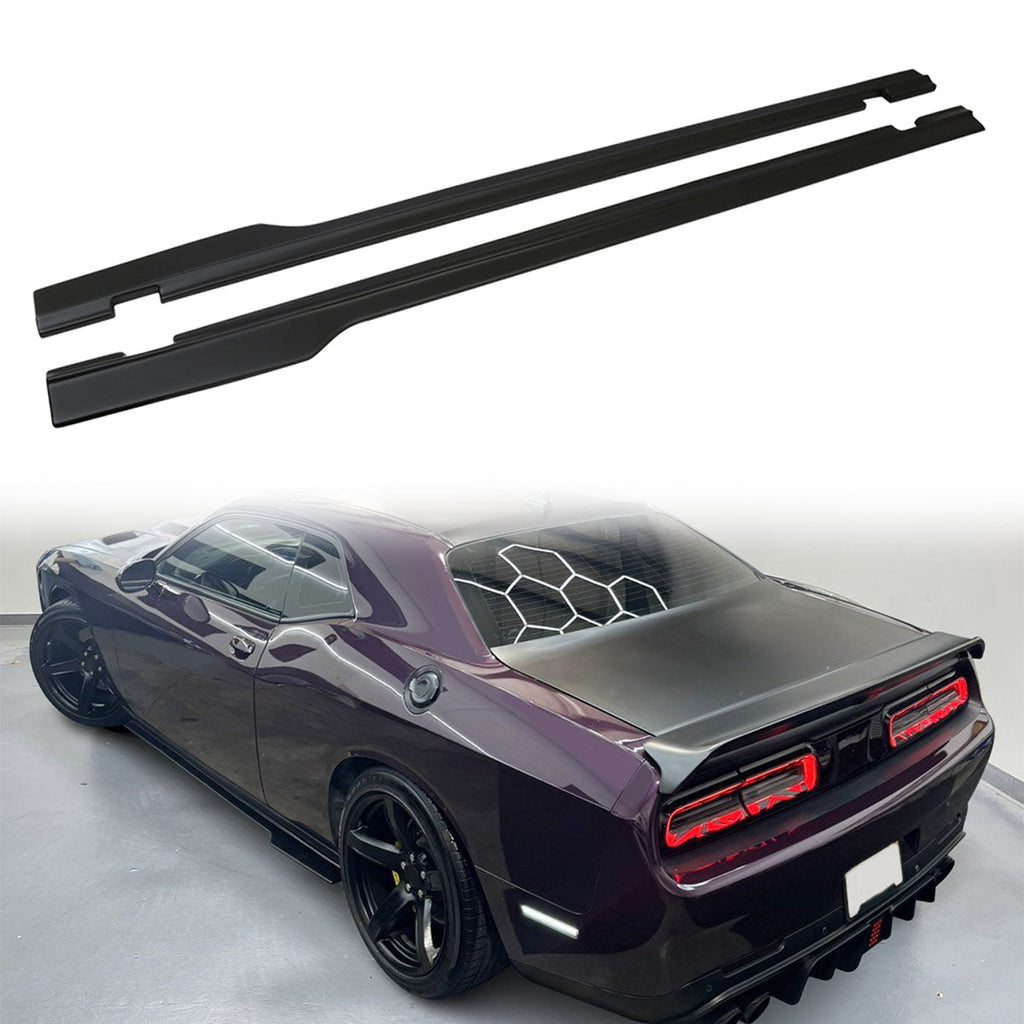 2015-2023 Dodge Challenger SXT Style Primer Side Skirts Panel PP