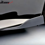 Universal Side Skirts PU ROU Style Unpainted BlackÂ Rocker Pane