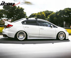 2012-2015 Honda Civic Sedan Side Skirts Extention JDM Mug Style Black