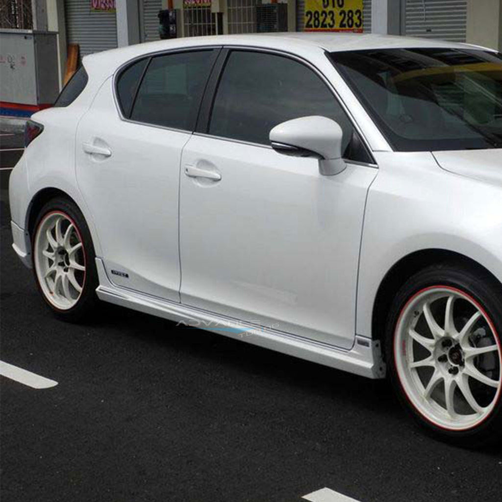 2011-2013 Lexus CT200H TM Type Unpainted  Side Skirts Rocker Pannel PP