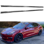 2017-2024 Tesla 3 IKON Style Side Skirts Extension PP