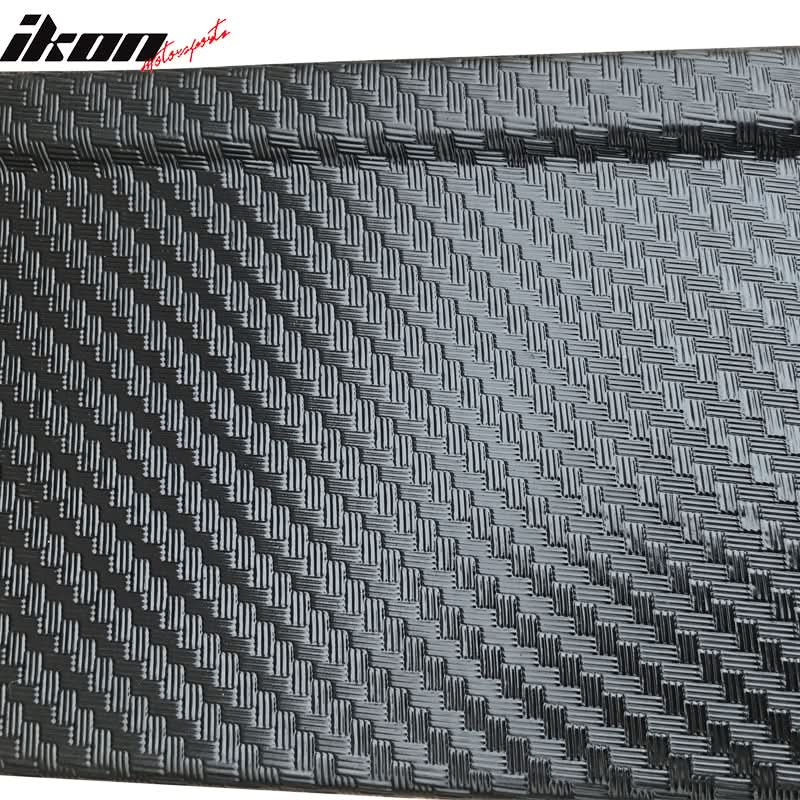 Fits 11infiniti G37 Side Skirt Extension Bottom Line Lip CF Texture