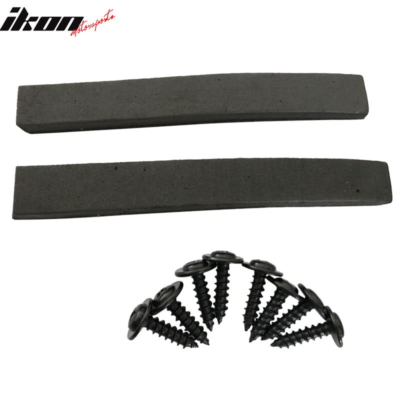 Fits 14 BMW 328I CF Texture Side Skirts Extension Flat Bottom Line Lip