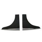 Universal 6.5 x 2.5 V2 Style Winglet For Side Skirt Extensions PP 2PC