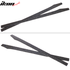 77.5" Side Skirt Extension Flat Bottom Line Lip - Forged Carbon Fiber