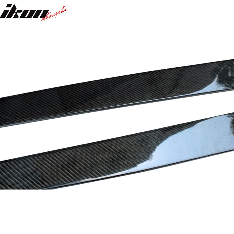 Universal 79.5" Carbon Fiber Add On Flat Bottom Side Skirt Extension