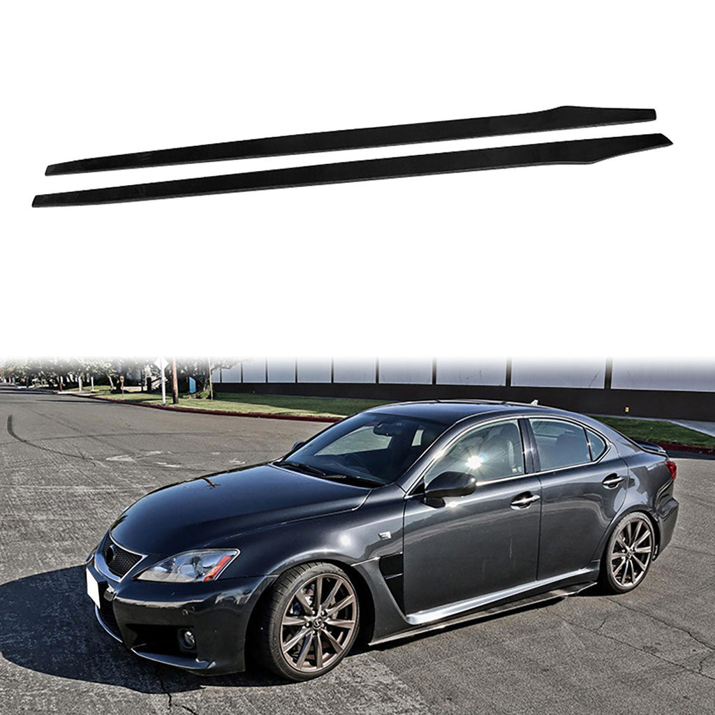 Universal 79.5" Carbon Fiber Add On Flat Bottom Side Skirt Extension