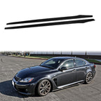 Universal 79.5" Carbon Fiber Add On Flat Bottom Side Skirt Extension