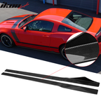 2010-2014 Ford Mustang 75 Inch Side Skirt Splitter CF Carbon Fiber
