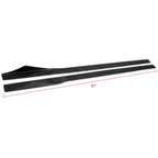 Universal 81 Inches Side Skirts Extension Splitter Carbon Fiber CF