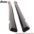 2015-2016 Volkswagen Golf 7 Type A Unpainted Side Skirts Rocker Panel