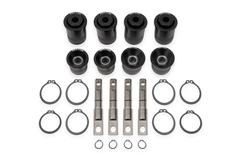BMR 14-19 Chevrolet Corvette C7 Rear Upper & Lower Control Arm Bearing Kit - Black Anodized