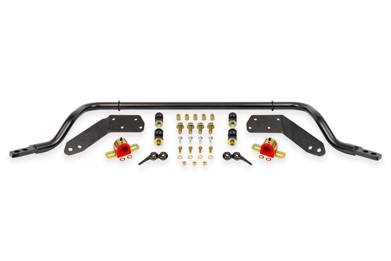 BMR 78-87 G-Body Front Sway Bar Kit - 1.25in Hollow - 2-Hole Adjustable - Black Hammertone