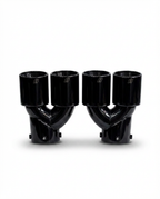 BMW 2/3/4 Series G42 G20/G21 G23 Black Stainless Steel Dual Muffler Tip (2019+)